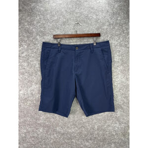 Under Armour Shorts Mens 38 Blue HeatGear Golf Loose Stretch Chino Performance